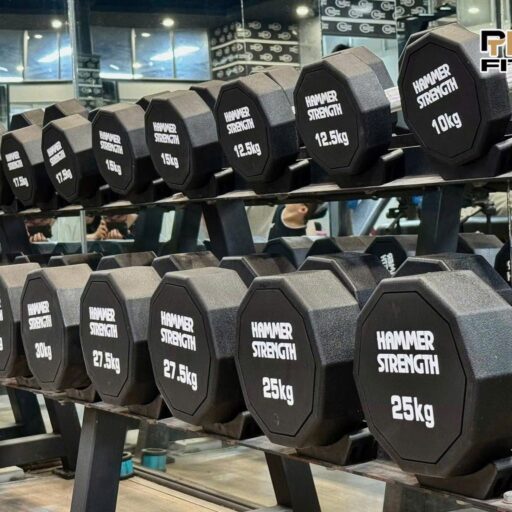 Tạ Tay Hammer Strength Chữ Trắng Cao Cấp