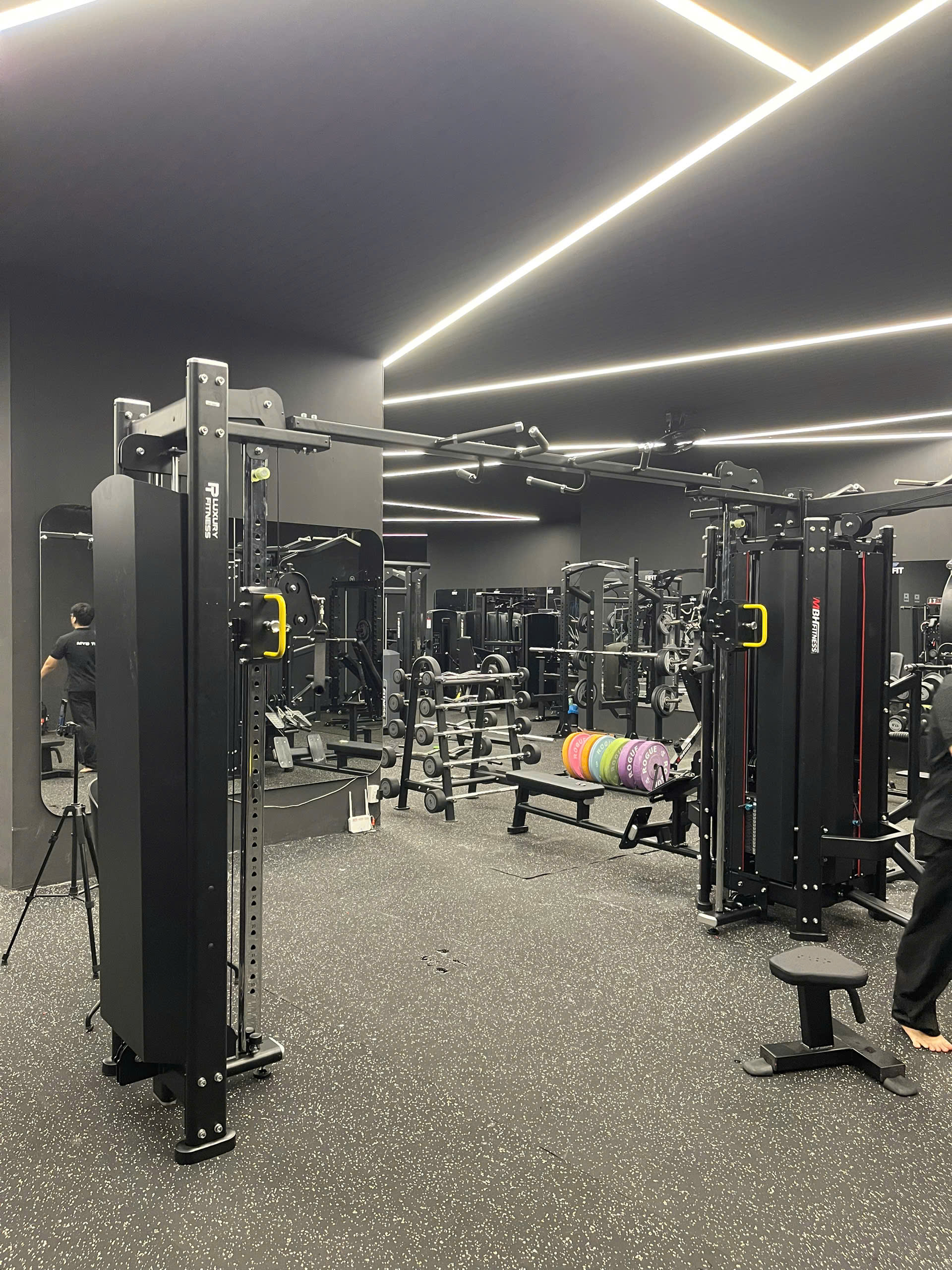 Không gian phòng gym sau khi hoàn thiện hạng mục lắp đặt