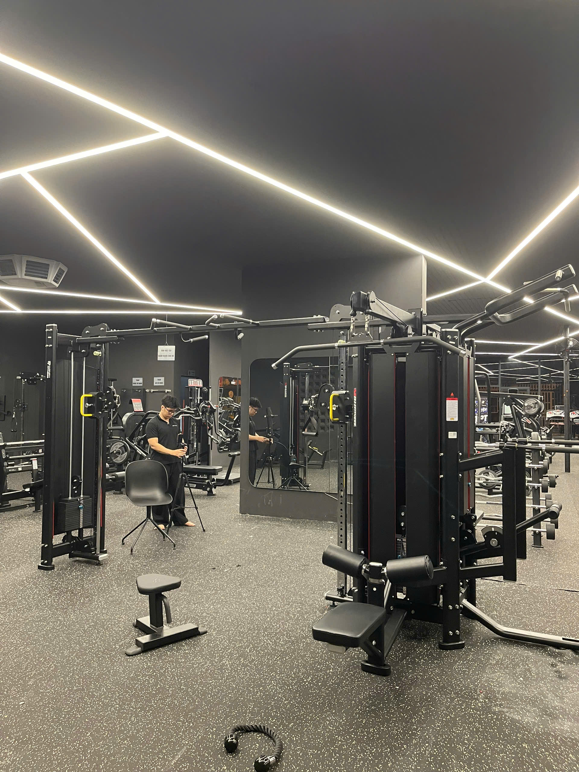 Máy tập gym 5 mặt MBH sau khi lắp đặt tại Hóc Môn